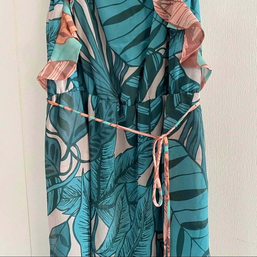 Anthro Farm Rio Ruffled Botanical Maxi Dress - Picture 4 of 7